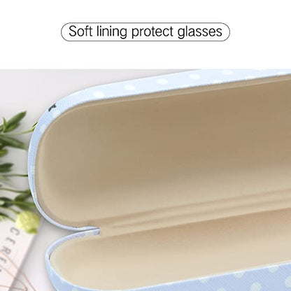 PERFECTSIGHT Hard Shell Eyeglasses Case, Kawaii Protective Glasses Case for Kids, Cute Eyeglass Case for Women Men Girls - color: Purple