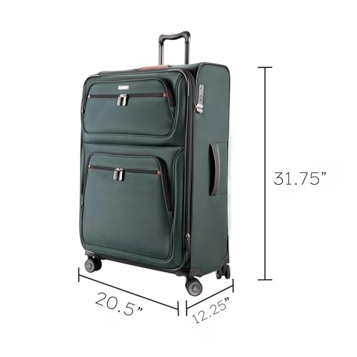 Ricardo Beverly Hills Montecito 3.0 Softside Luggage Collection Expandable Suitcases with Wheels and TSA Lock, 29" Large Check-In (Hunter Green, 29-inch Large Check-in) - color: Hunter Green, size: 29-inch Large Check-in
