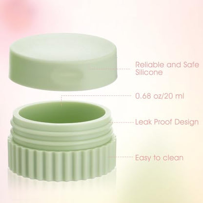 4pcs Silicone Travel Containers,Small Travel Containers For Creams