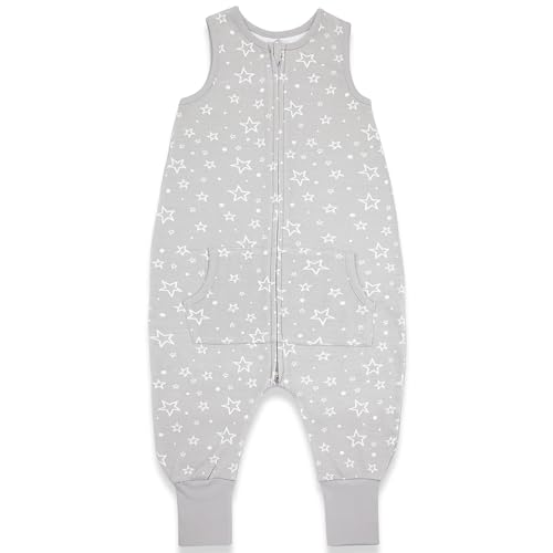 Toddler Sleep Sack with Feet, 2-3T, 1-Pack - color: Grey Stars (1 Pack), size: 2-3T