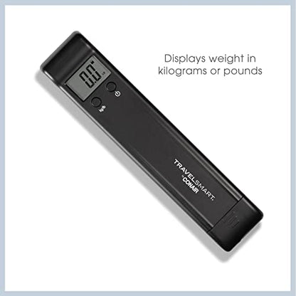 Conair Digital Luggage Scale, Luggage Weight Scale, 80lbs Scale with Overweight Alert in Black by Travel Smart