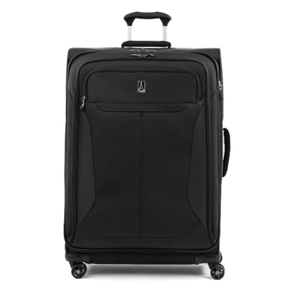 Travelpro Tourlite Softside 29" Expandable Luggage with 4 Spinner Wheels, Lightweight Suitcase, Checked Large, Black - color: Black, size: Checked-Large 29-Inch