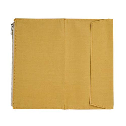 Moterm Canvas Zipper Pocket Insert Pouch for Travelers Notebook Refill - color: Canvas-Yellow, size: Standard Size
