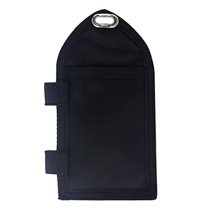 Heavy Duty Badge Wallet with Pen Loop Holder - Double Pocket Key Card Holder - Clear Front Display Window - Secure Back Pouch for Cards, Money, Flash Drive and More by Specialist ID (Black) - size: 1 Single