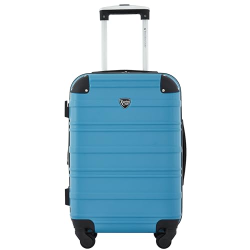 Travelers Club Phoenix Luggage, Blue Moon, 22-Inch Carry-On - color: Blue Moon, size: 1-Piece (22" Carry-On)