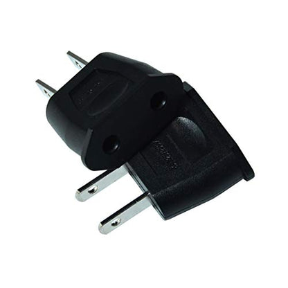 6pcs Socket Plug Adapter EU Euro to US Travel Charger AC Power - color: 6 pcs Black