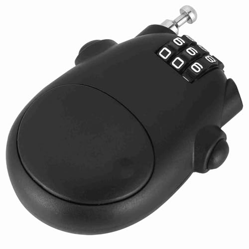 Retractable Cable Lock, 3-Digit Combination Lock with 3 Feet Retractable Steel Cable, Luggage Stroller Locks for, Bike, Ski, Helmets, Backpacks