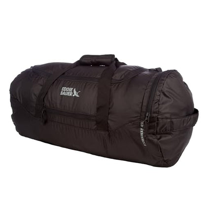 Eddie Bauer Stowaway Packable Duffel Bag, 45L, Onyx - color: Onyx