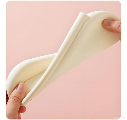 Silicone Travel Makeup Brush Holder Portable Make Up Brush Organizer Cosmetic Travel Case, Silicone Waterproof Makeup Brush Bag pink - color: pink