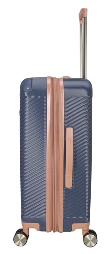 Dockers Spectra Hardside Expandable 8-Wheel Spinner Travel Checked Luggage, 24-Inch, India Ink - color: India Ink, size: 24-Inch Checked