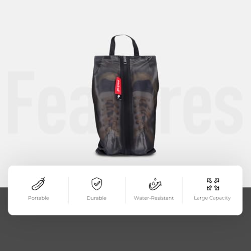 pack all 여행용 신발 가방, 스포츠용 방수 신발 파우치 - color: 블랙., style: 2팩