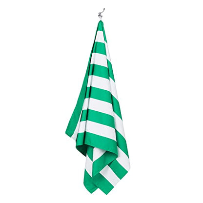 Dock & Bay Quick Dry Beach Towel - Cabana - Cancun Green - Large - color: Cabana - Cancun Green, size: Large (160x90cm, 63x35")