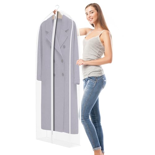 Zilink Dress Bags for Gowns Long Dust Cover for Hanging Clothes 60 in 2Pack - size: 60"-2pack
