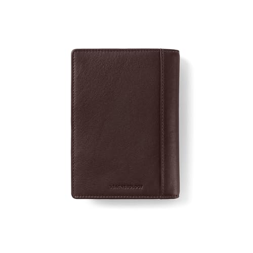 Leatherology Deluxe Passport Cover – Leather Travel Wallet with Card Slots, Pockets & Cash Storage | Leather Travel Wallet with 4 Card Slots, 2 Side Pockets, Cash & Boarding Pass Storage - color: Brown
