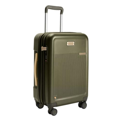 Briggs & Riley Sympatico Essential 22 Inch Hardside Carry-On Spinner, Olive - color: Olive, size: 22" Essential Carry-On