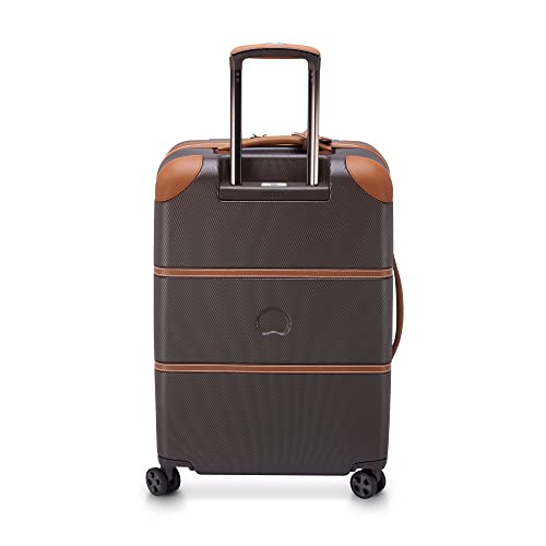 DELSEY PARIS Chatelet Air 2.0, 24 Inch Checked Luggage, Chocolate Brown - color: Chocolate Brown, size: Checked-Medium 24 Inch