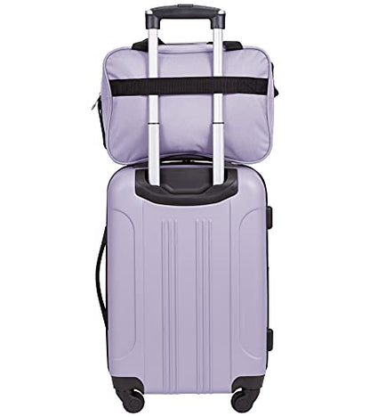 Travelers Club Midtown Hardside 4-Piece Luggage Travel Set, Lilac - color: Lilac
