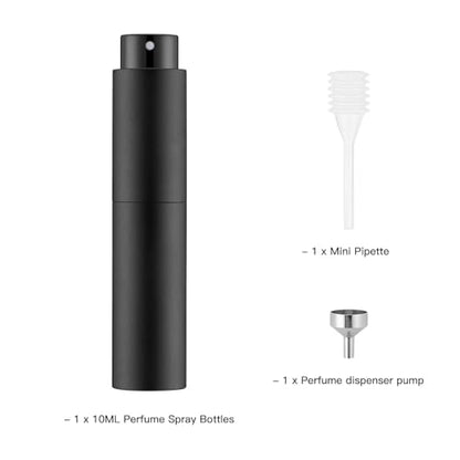 Tekson 10ml Travel Perfume Atomizer, Cologne Spray Bottle, Coffee Sprayer - color: Purple