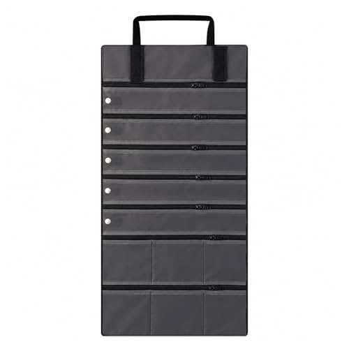 UnionPlus Velvet Jewelry Roll Organizer, 11 Grids, Black - color: Black, size: 11-Grids