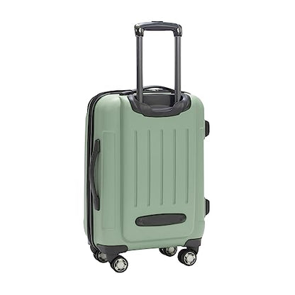Kenneth Cole REACTION Renegade Luggage Expandable 8-Wheel Spinner Lightweight Hardside Suitcase, Seafoam, 20-Inch Carry On - color: Seafoam, size: 20-Inch Carry On