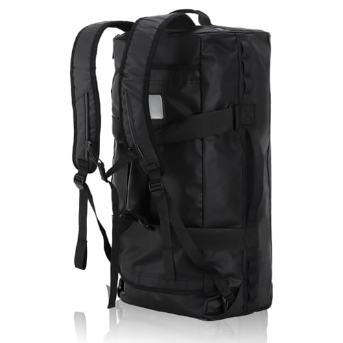 Haimont Heavy Duty Outdoor Gear Duffel Backpack, Black - color: Black, size: 90L