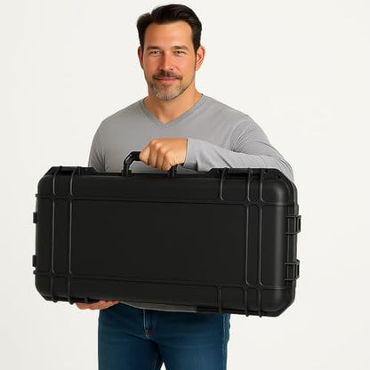 Relaxweex 22.4 x 16.1 x 10.2 Inch Hard Case, Grid Shell, Black - color: Black, size: 22.4 x 16.1 x 10.2 Inch, style: Grid Shell