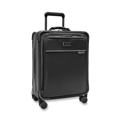 Briggs & Riley Baseline Global 21 Inch Softside Carry-On Spinner, Black - color: Black, size: 21" Carry-On