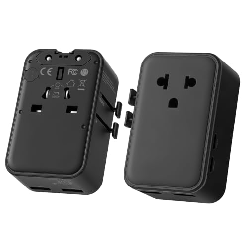 SEVNX Universal Travel Plug Adapter,Gan 45W International Power Adapter
