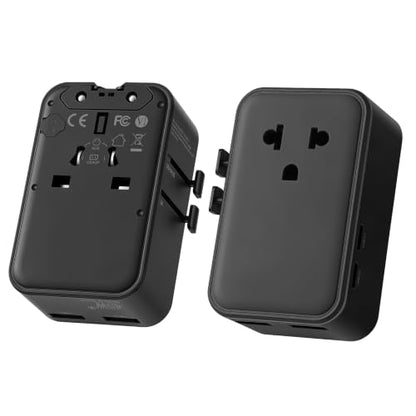 SEVNX Universal Travel Plug Adapter,Gan 45W International Power Adapter