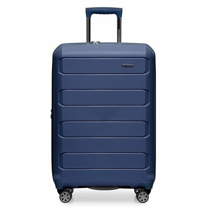 Traveler's Choice Pagosa Hardshell Expandable Luggage with Spinner Wheels, Navy, 27-Inch Medium - color: Navy, size: 27-Inch Medium