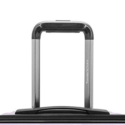 Traveler's Choice Archer Polycarbonate Hardside Spinner Luggage Set, Tie Down Straps, Light Purple, 2-Piece - color: Light Purple, size: 2-Piece Set