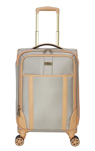 Dockers Seahorse Softside Expandable 8-Wheel Spinner Travel Carry On Luggage, 20-Inch, New British Khaki - color: New British Khaki, size: 20-Inch Carry On