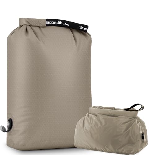 Compression Travel Laundry Bag for Dirty Clothes, Pump-Free Laundry Bag for Suitcase & Dorm, Waterproof Wet Dry Clothes Organizer, Large Capacity Space Saving Travel Bag (1 Pcs)(Gray, L) - color: Grey, size: Large