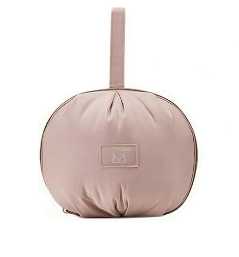 Woman Travel Underwear Organizer Portable Storage Bag (Pink)