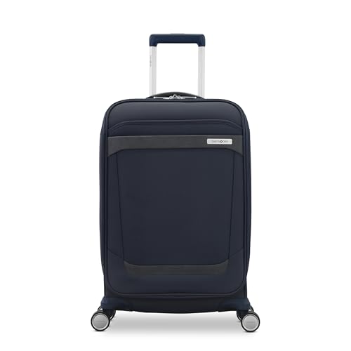 Samsonite Elevation Plus 22-Inch Carry-On - Expandable Softside Spinner Luggage - Midnight Blue - color: Midnight Blue, size: Expandable Carry-On