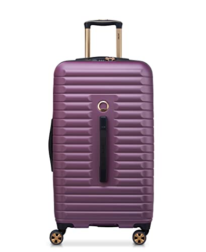 DELSEY PARIS Cruise 3.0, 26 Inch Checked Trunk Luggage, Plum - color: Plum, size: Checked 26 Inch Trunk
