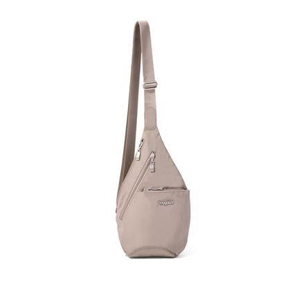 Baggallini Mini Sling - 12x7 Sling Crossbody Bag Backpack with Adjustable Shoulder Strap - color: Moonrock