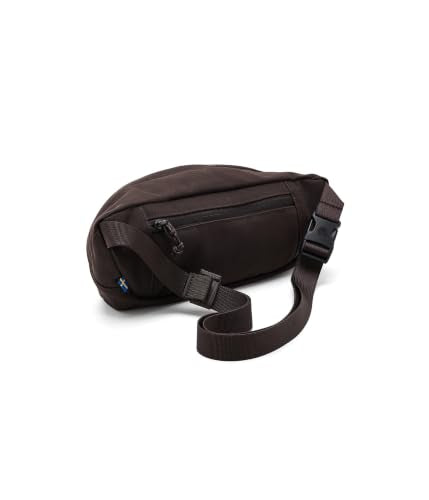 Fjällräven Ulvo Hip Pack Medium - Waterproof Bergshell Fabric, Durable Storage, Adjustable Belt- Hiking, Travel - color: Black Oak