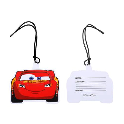 Bioworld Cars Lightning McQueen Kids' 4-Piece Travel Set With Suitcase, Duffle Bag, Toiletries Case, and Luggage Tag