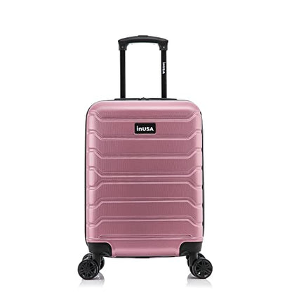 InUSA TREND 20-Inch Carry-On Hardside Spinner Luggage Lightweight Rose Gold - color: Rose Gold, size: 20 Inch