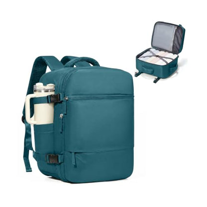 suradar Travel Backpack for Women Men Carry on Backpack - color: A2-peacock Blue