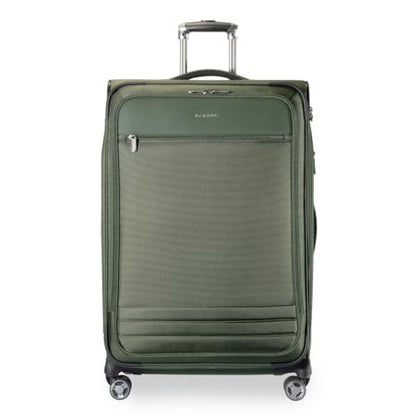 Ricardo Beverly Hills Softside Large 28-Inch Lightweight Expandable Checked Luggage, 360° Spinner Wheels, TSA Lock, Telescopic Pull Handle, Sustainable Design, Pine, Ashbury Series - color: Pine, size: Check-In Large 28-Inch