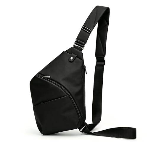 Travel Anti Pickpocket Purses, Slim Carry Crossbody Bag for Women & Man Travel Safe, Waterproof - color: Black (With Rfid-blocking Pockets)