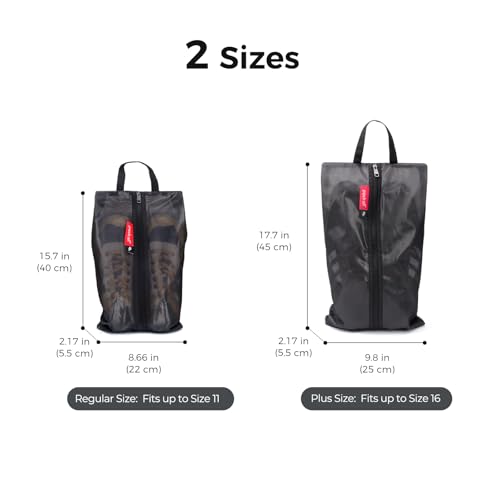 pack all 여행용 신발 가방, 스포츠용 방수 신발 파우치, 블랙., 1팩 - color: 블랙., style: 1팩