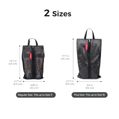 pack all 여행용 신발 가방, 스포츠용 방수 신발 파우치, 블랙., 1팩 - color: 블랙., style: 1팩