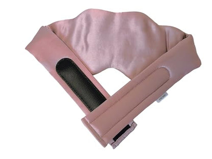 Mulberry Silk Sleep Mask, Padded Silk Eye Mask for Luxury Sleep in Total Darkness (Pink) - color: Pink
