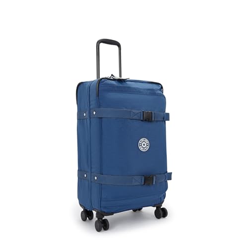 Kipling Women's Spontaneous Medium Softside Spinner Wheel Luggage, Integrated TSA Accepted Lock - color: Casual Blue C
