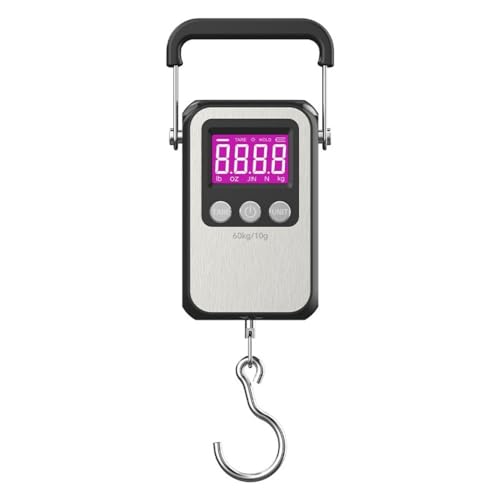 Klau Portable Rechargeable Luggage Hanging Scale,60 kg/120 lb, Black