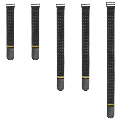 Trilancer Elastic Cinch Straps with Anti-Slip Strips, 3 Size Combo (5-Pack) - size: 3 size combo(12"+18"+24")