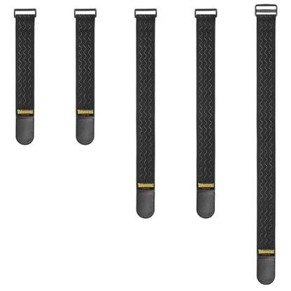 Trilancer Elastic Cinch Straps with Anti-Slip Strips, 3 Size Combo (5-Pack) - size: 3 size combo(12"+18"+24")